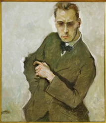 Kompositören Anton von Webern (målning på duk)