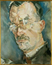 Författaren Thomas Mann (målning på duk)