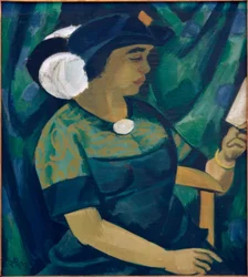 Porträtt av Lotte Pechstein