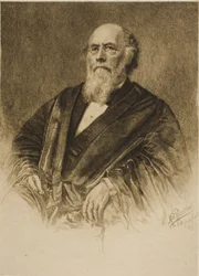 Porträtt av domare Stephen Field