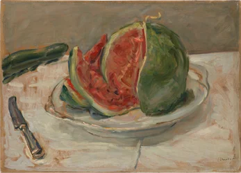 Stilleben med vattenmelon