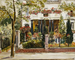 Framträdgården i Steinbart-villan i Berlin; Framträdgården till Steinbarts villa i Berlin, 1911
