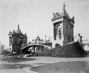 Betongbro, All-Russia Exhibition, Nizhny Novgorod, Ryssland, 1896.