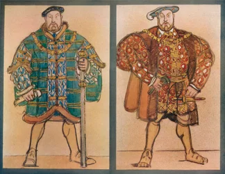 Kostymdesigner för Henry VIII Theatre De Lopera, Paris, 1920, c1920, 1923