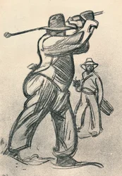 Golfspelaren, c1920, 1923