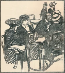 Cafe Terrace, c1920, 1923