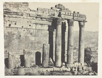 Baalbeck (Heliopolis), Jupitertemplet, västra fasaden; Syrien