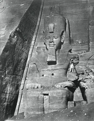 Kolossal staty, Egypten, 1852.