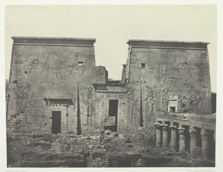 Drômos et Philônes, Isis stora tempel i Pilônes, Nubia, 184951, tryckt 1852.