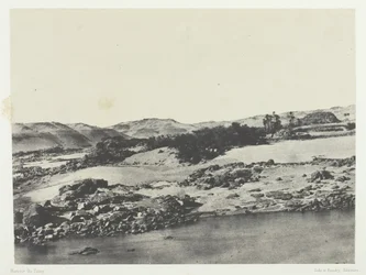 Ingången till den första katarakten, övre Egypten, 184951, tryckt 1852.