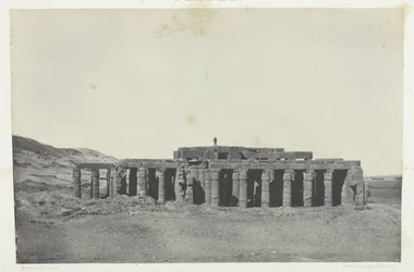Gournah, Osymandias grav; Thebe, plansch 58 från albumet "Egypte, Nubie, Palestine et Syrie" (1852)