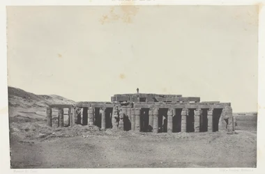 Gournah, Osymandias grav; Thebe, plansch 58 från albumet "Egypte, Nubie, Palestine et Syrie" (1852)