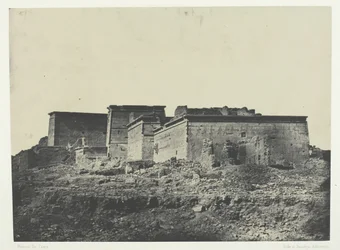 Great Temple of Isis at Philoe, General View tagen från norr, Nubia, 184951, tryckt 1852.