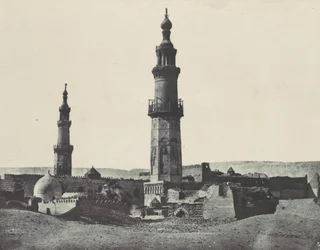 Övre Egypten. Girgeh. Moskén i Ali-Bey, 1850.
