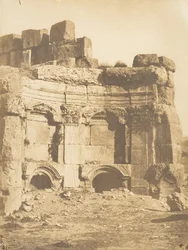 Hemicycle of the Temple inclosure, i Baâlbek, 15 september 1850.