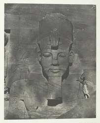 Ibsamboul, Buried Medial Colossus of the Speos of Phre Nubia, Palestine and Syrien, 184951, tryckt 1852