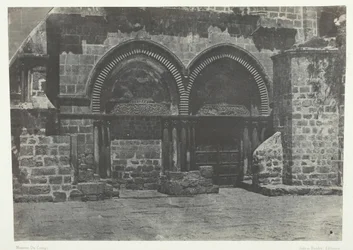 Jerusalem, Nedre arkaderna i Heliga gravens kyrka, Palestina, 184951, tryckt 1852.