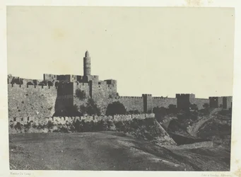Jerusalem, Västra murarna, Palestina, 184951, tryckt 1852.
