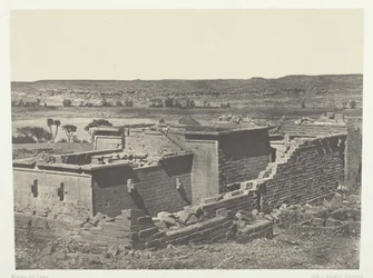 Kalabscheh, General View of Temple of Kalabscheh Talmis, Nubia, 184951, tryckt 1852.