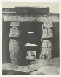 Karnak, Portic of the Temple of Khons, Thebe, 184951, tryckt 1852.