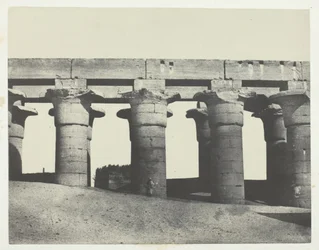 Luxor, Stora pelargången i palatset, Thebe, 184951, tryckt 1852.