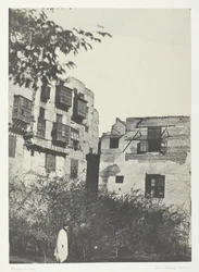 Hus och trädgård i Frank-kvarteret, Le Kaire, 184951, tryckt 1852.