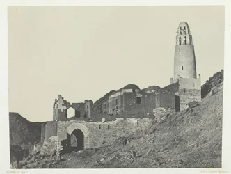 Bellal-moskén i Bab Village, Nubia, 184951, tryckt 1852.