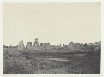 Karnak Palace, South Propylaea, Thebe, 184951, tryckt 1852.