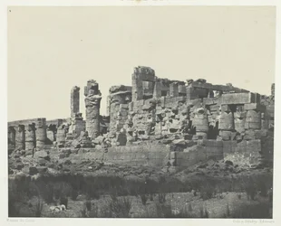 Karnak Palace, Hypostyle Hall, tagen från nordöstra vinkeln, Thebe, 184951, tryckt 1852.