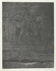 Karnak Palace, Exteriör Skulpturer av Granit Sanctuary, Thebe, 184951, tryckt 1852.