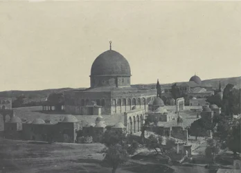 Palestina. Jerusalem. Omars moské, 1850.