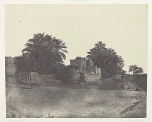 Ruinerna av en romersk befästning, Philoe; Nubien, plansch 71 från albumet "Egypte, Nubie, Palestine et Syrie" (1852)