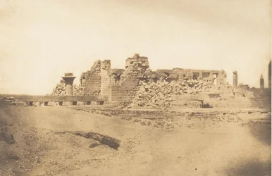 Ruinerna av Hypostyle Hall of Palace of Karnac - Utsikt från sydväst, 1849-50.