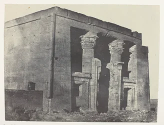 Temple De Dakkeh, Naos; Nubien, plansch 95 från albumet "Egypte, Nubie, Palestine et Syrie" (1852)