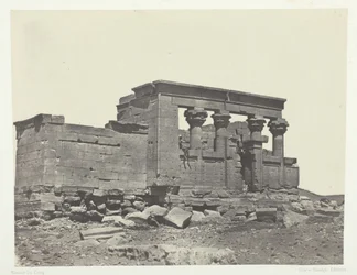 Temple of Débôd, Parembole från Antonine Route, Nubia, 184951, tryckt 1852.