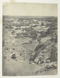 Vue Cavalière De La Seconde Cataracte; Nubie, plansch 111 från albumet "Egypte, Nubie, Palestine et Syrie" (1852)