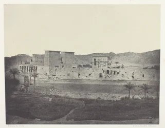 Vy tagen från ön Beghé, West, Philoe; Nubia, plansch 68 från albumet "Egypte, Nubie, Palestine et Syrie" (1852)
