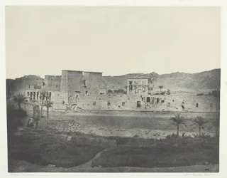 Utsikt tagen från ön Beghé, Looking West, Philoe, Nubia, 184951, tryckt 1852.