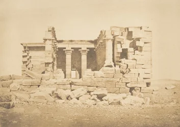 Utsikt över templet Maharakka Hiera-Sycaminos, 5 april 1850.