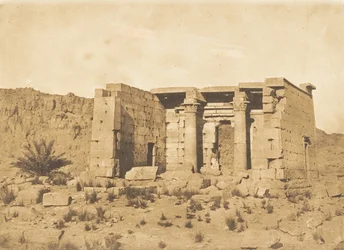 Utsikt över templet i Tafah Taphis, 9 april 1850.