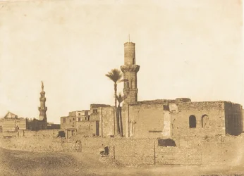 Utsikt över en ruinerad moské nära Bab-Saïda, Kairo, december 1849-januari 1850.