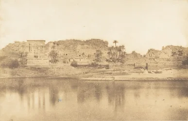Allmän utsikt över ön Philae, tagen från öster, 1849-50.