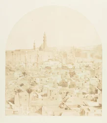 Översikt över Kairo, tagen från Tegloun-moskén, december 1849-januari 1850.