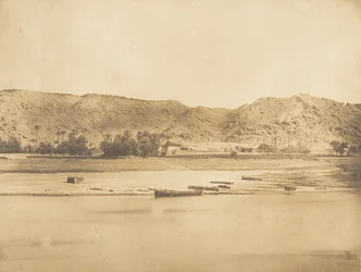 Vy tagen sydost om Philae - Cherk-el-Hesseh, 1849-50.