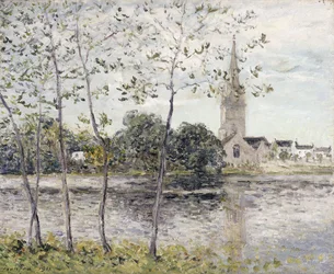 Vid dammen vid Rosporden, Finistere; Vid kanten av dammen vid Rosporden, Finistere, 1911
