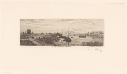 Utsikt över Seine nära Argenteuil Les bords de la Seine près Argenteuil (titel på objekt)