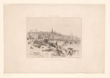 Utsikt över tillflyktsort i Trouville Den gamla hamnen i Trouville (titel på objekt) The Elegant Life (serietitel på objekt)