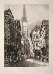 En gata i Rouen