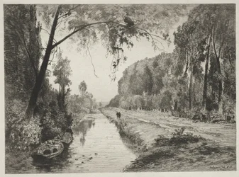 Kanal vid Pont Sainte-Maxence