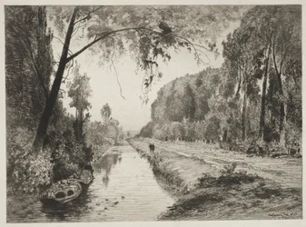 Kanal vid Pont Sainte-Maxence, ca. 1878.